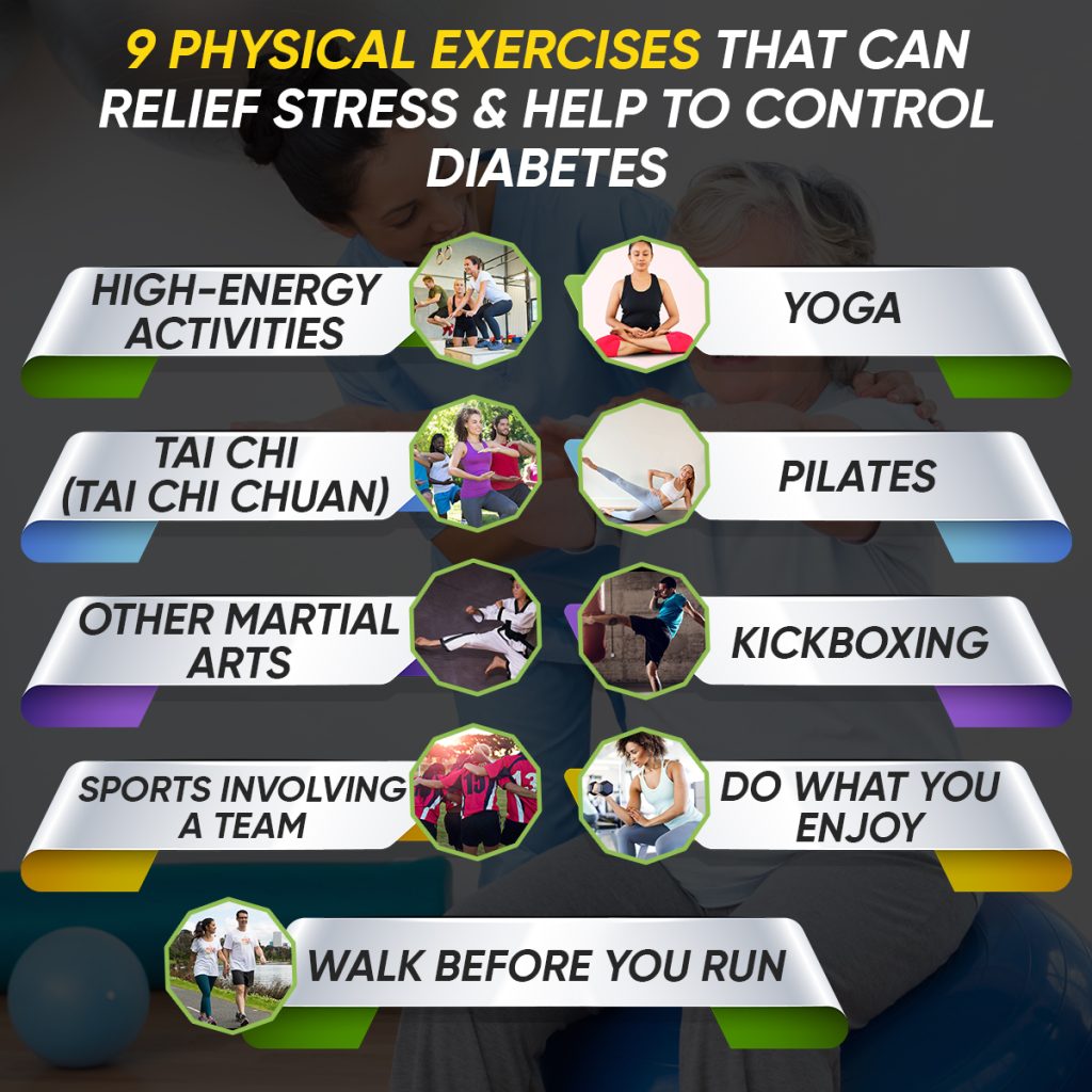 9 Physical Exercises That Can Relief Stress & Help to Control Diabetes